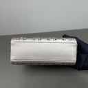 Sac à bandoulière Mini Lady Dior en Satin avec strass gris - Christian Dior