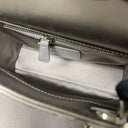 Sac à bandoulière Mini Lady Dior en Satin avec strass gris - Christian Dior