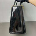 Sac à bandoulière Lady Dior Médium Vintage en cuir verni noir - Christian Dior