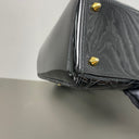 Sac à bandoulière Lady Dior Médium Vintage en cuir verni noir - Christian Dior