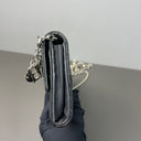 Sac à bandoulière Wallet-On-Chain Lady Dior en cuir verni noir - Christian Dior