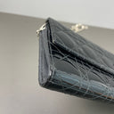 Sac à bandoulière Wallet-On-Chain Lady Dior en cuir verni noir - Christian Dior