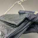 Sac à bandoulière Wallet-On-Chain Lady Dior en cuir verni noir - Christian Dior