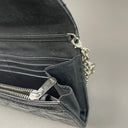 Sac à bandoulière Wallet-On-Chain Lady Dior en cuir verni noir - Christian Dior
