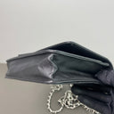 Sac à bandoulière Wallet-On-Chain en cuir noir - Chanel