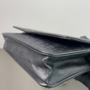Sac à bandoulière Wallet-On-Chain en cuir noir - Chanel