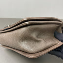 Sac à bandoulière Boy en cuir caviar marron et tweed - Chanel