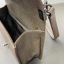 Sac à bandoulière Boy en cuir caviar marron et tweed - Chanel