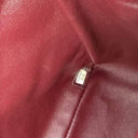 Sac à bandoulière Maxi Jumbo en cuir verni bordeaux - Chanel