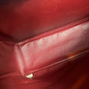 Sac à bandoulière Maxi Jumbo en cuir verni bordeaux - Chanel