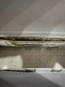 Sac à bandoulière Lady Dior Small en cuir lisse gris - Christian Dior