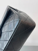 Sac à bandoulière Timeless Square en cuir lisse noir - Chanel