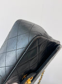Sac à bandoulière Timeless Square en cuir lisse noir - Chanel