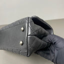 Sac à bandoulière Coco Handle en cuir caviar noir - Chanel