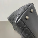 Sac à bandoulière Coco Handle en cuir caviar noir - Chanel