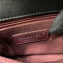 Sac à bandoulière Coco Handle en cuir caviar noir - Chanel