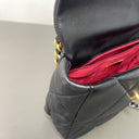 Sac à bandoulière Chanel 19 small en cuir noir - Chanel