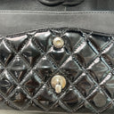 Sac à bandoulière Timeless 25CM en cuir verni noir - Chanel