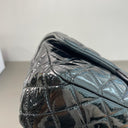 Sac à bandoulière Timeless 25CM en cuir verni noir - Chanel