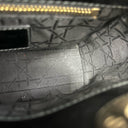 Sac à bandoulière Mini Lady Dior en cuir verni noir - Christian Dior
