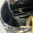 Sac à bandoulière Mini Lady Dior en cuir verni noir - Christian Dior