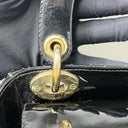 Sac à bandoulière Mini Lady Dior en cuir verni noir - Christian Dior
