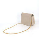 Sac à bandoulière Triomphe en cuir ivoire - Celine
