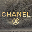 Porte-monnaie en cuir caviar noir - Chanel