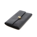 Portefeuille long en cuir caviar noir - Chanel