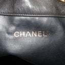 Sac à bandoulière seau Coco Mark en cuir lisse marron - Chanel