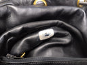 Sac à bandoulière seau Coco Mark en cuir lisse marron - Chanel