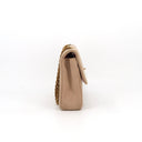 Sac à épaule Mademoiselle vintage en tissu beige - Chanel