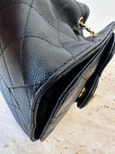 Sac à épaule Mini Sac Chanel 25 en cuir caviar noir - Chanel