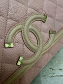 Sac à bandoulière Wallet-On-Chain Filigree en cuir caviar rose - Chanel