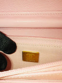 Sac à bandoulière Wallet-On-Chain en cuir caviar rose - Chanel