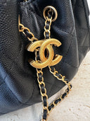 Sac à épaule Mini Sac Chanel 25 en cuir caviar noir - Chanel