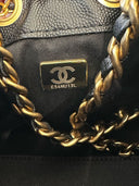 Sac à épaule Mini Sac Chanel 25 en cuir caviar noir - Chanel