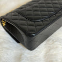 Sac à bandoulière Timeless 25 en cuir lisse noir - Chanel
