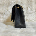 Sac à bandoulière Timeless 25 en cuir caviar noir - Chanel
