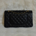 Sac à bandoulière Timeless 25 en cuir caviar noir - Chanel
