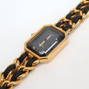 Montre Première Chanel en Quartz plaqué or et cuir taille M - Chanel