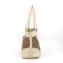 Sac à épaule Gucci Vintage en toile et cuir - Gucci