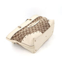 Sac à épaule Gucci Vintage en toile et cuir - Gucci