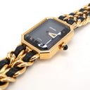 Montre Première Chanel en Quartz plaqué or et cuir taille L - Chanel