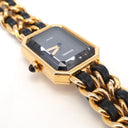 Montre Première Chanel en Quartz plaqué or et cuir taille L - Chanel