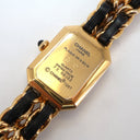 Montre Première Chanel en Quartz plaqué or et cuir taille L - Chanel