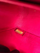 Sac à bandoulière Timeless 25 en cuir chevron rose - Chanel