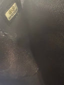 Sac à bandoulière Wallet-On-Chain en cuir lisse noir - Chanel