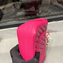 Sac à bandoulière Timeless 20CM en cuir chevron rose - Chanel