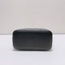 Sac à bandoulière mini Vanity en cuir lisse noir - Chanel